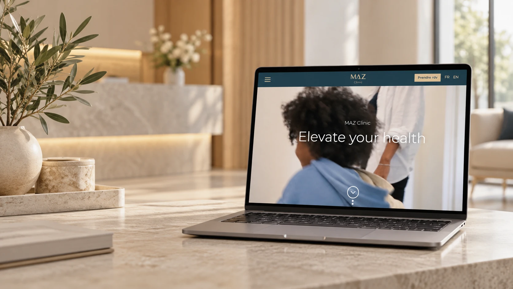 Site internet médical de Maz Clinic conçu pour présenter ses spécialités