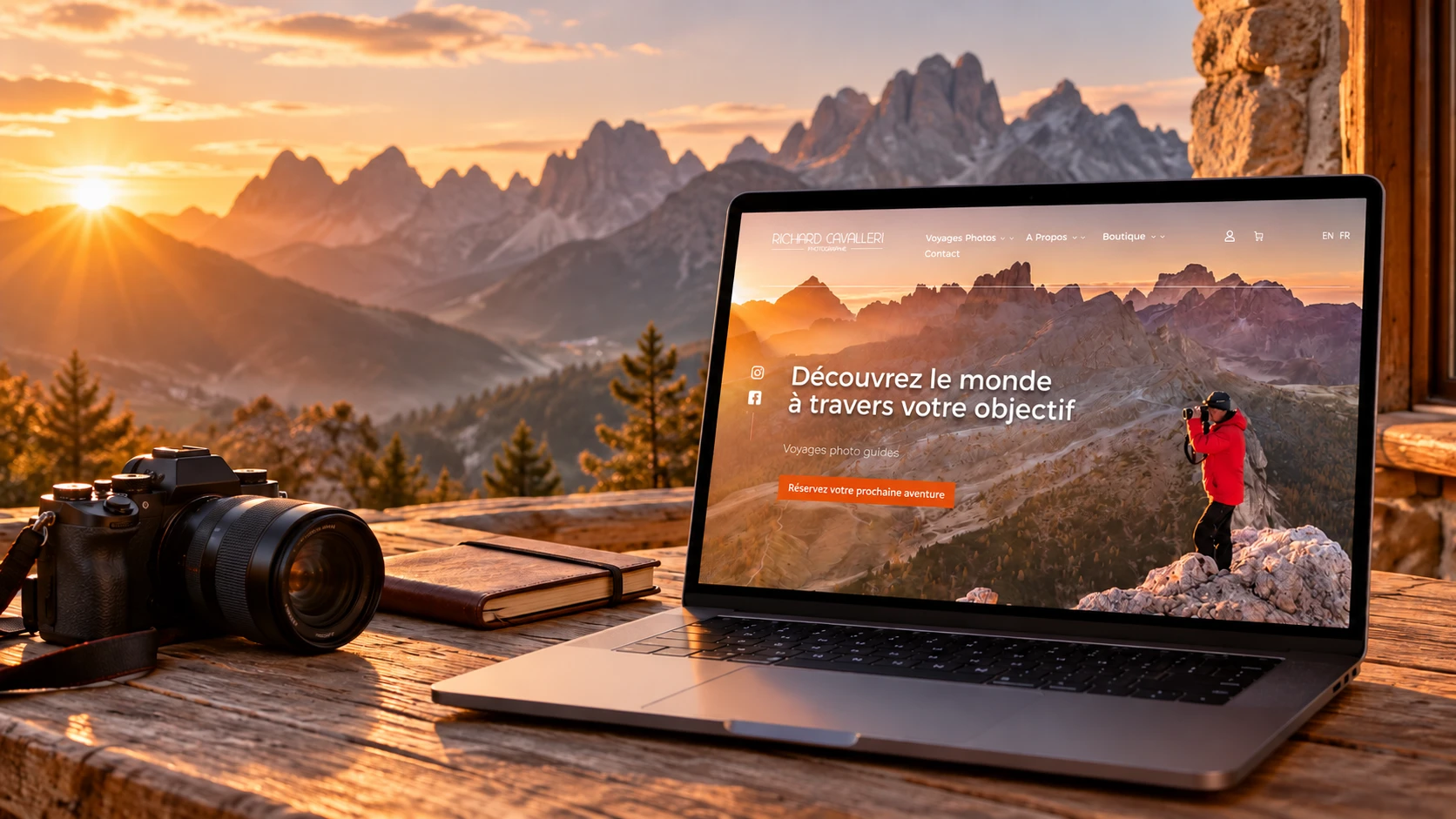 Site internet de Richard Cavalleri présentant ses voyages photo et son expérience